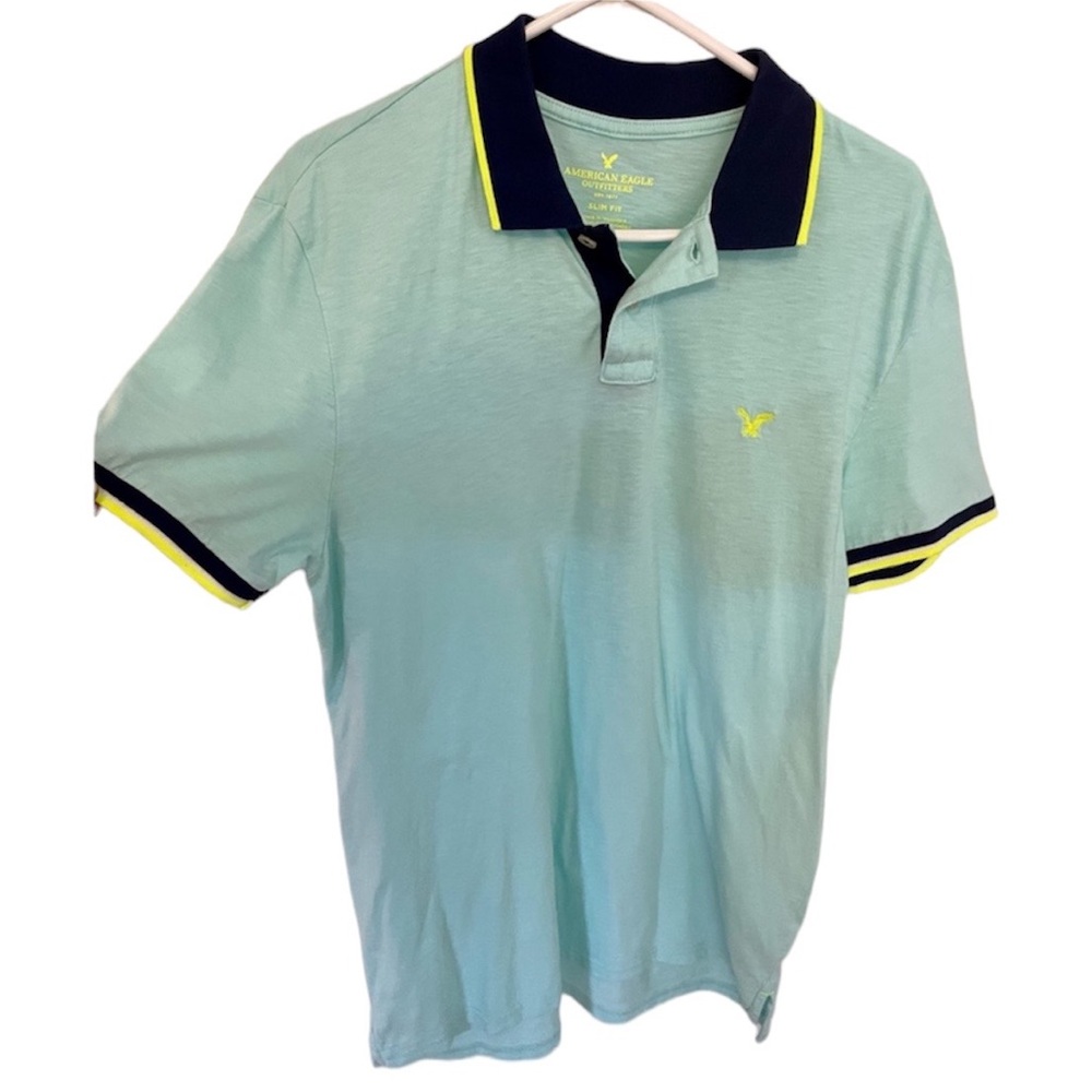 American Eagle Outfitters Men’s Slim Fit Polo Shirt Shirt Size: Large